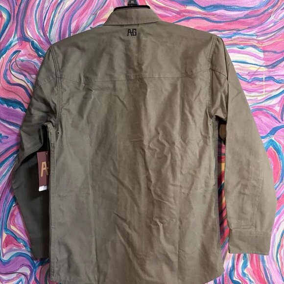 AG Gear Farm Hand Overshirt New With Tags Work Shirt Jac Size Small Moss Colored - Picture 6 of 7